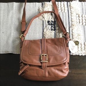 the Sak Silverlake cognac leather shoulder bag